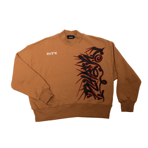 *RV3*K SPINED SUIT CREWNECK* CAMEL