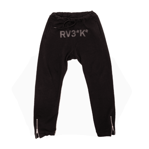 TONE ON TONE PANTS BLACK
