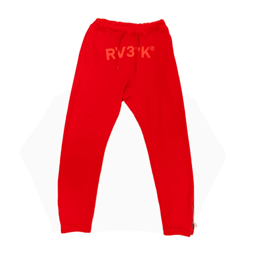 TONE ON TONE PANTS RED
