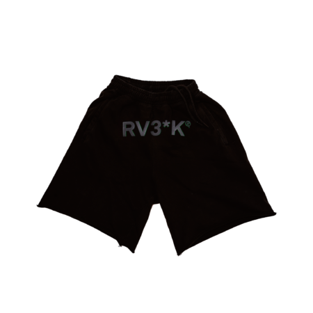 RV3*K // GREEN FLUO BASED LOGO BLACK SHORT