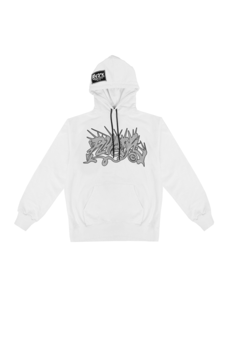 RV3*K // SPINED HOODIE WHITE