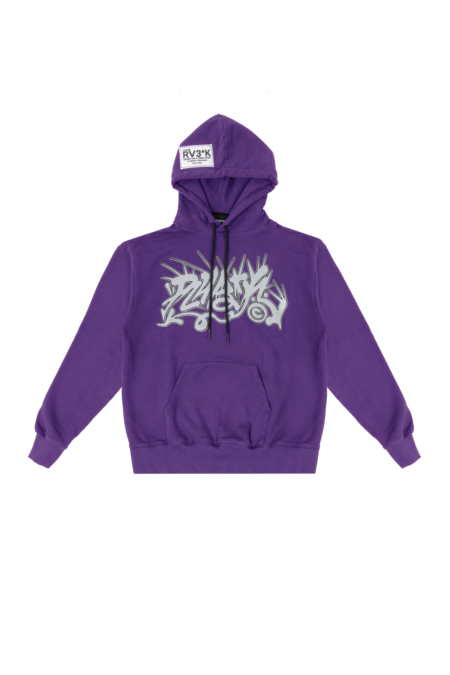 RV3*K // SPINED HOODIE PURPLE