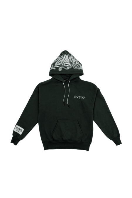 RV3*K // SPINED HOODIE GREEN