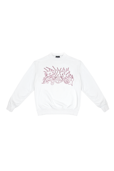 *RV3*K SPINED SWEATSHIRT* WHITE