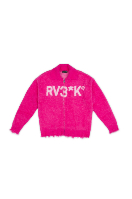 RV3*K // PUFFY CARDIGAN FUKSIA