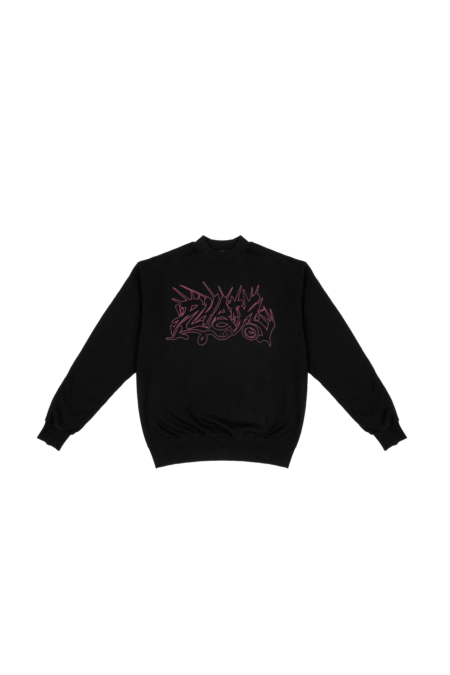 *RV3*K SPINED SWEATSHIRT* BLACK