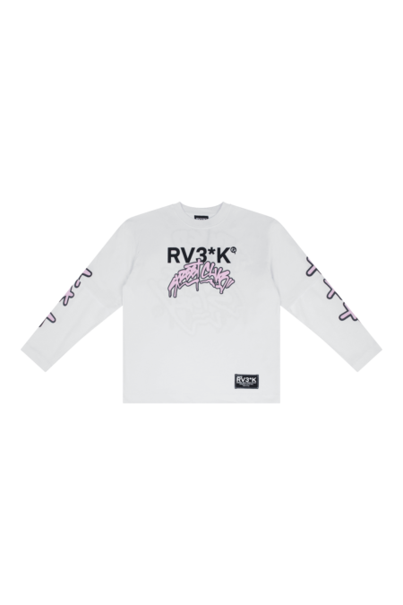 RV3*K // LONGSLEEVE TEE - WHITE