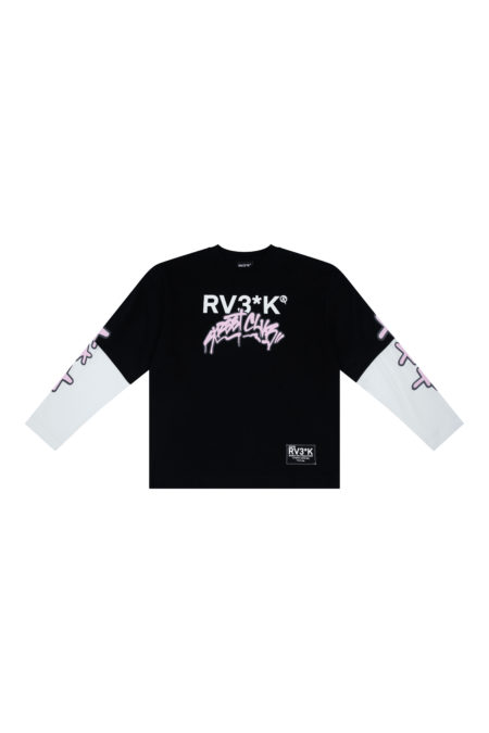 RV3*K // LONGSLEEVE TEE - BLACK
