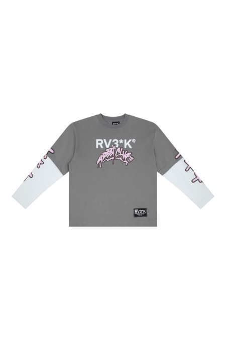 RV3*K // LONGSLEEVE TEE - GREY