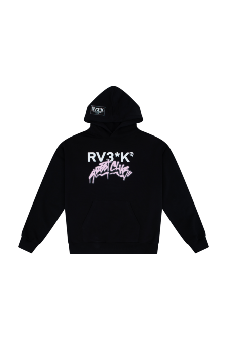 RV3*K // STREET CLUB HOODIE BLACK