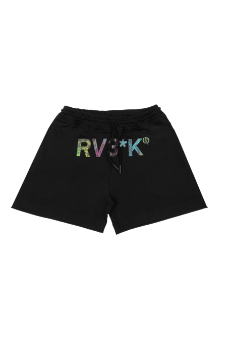 RV3*K / MULTICOLOR BLACK SHORTS WOMAN